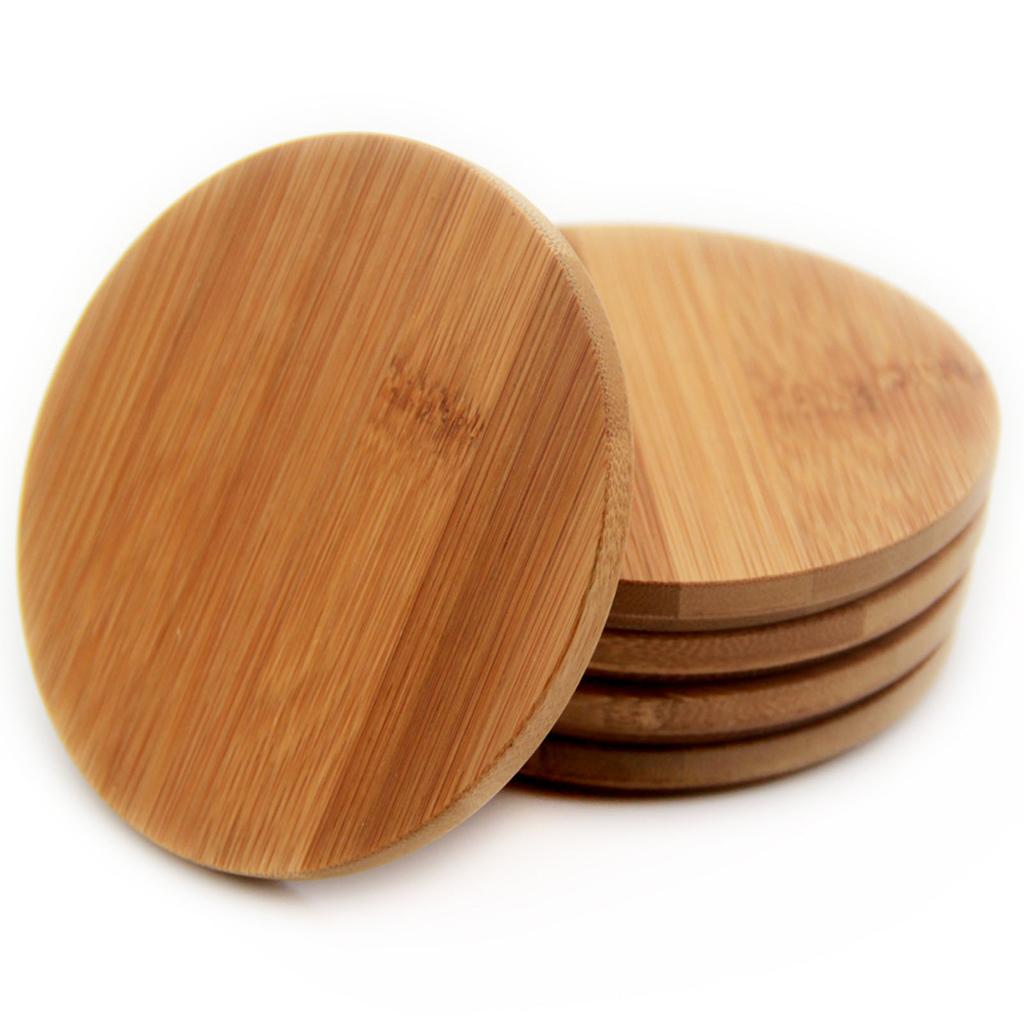 Coperchio Tazza in Bambù Fatto a Mano Ecologico Materiale Legnoso Riutilizzabile Durevole/Leggero Adatto per Tazze/Tazze da Tè