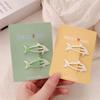 2pcs/set Cute Cartoon Dolphin BB Hair Clip For Children Girls Versatile Bangs Hair Clip Fashion Side Clip Hair Accessories Gifts