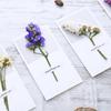 1pcs Gift Cards Wedding Invitation Starry Sky Dried Flowers Handwritten Blessing Birthday Thank You Mother's Day Gift Card