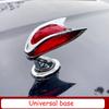 For Hongqi Odo HS7 HS5 EHS9 H9 ~2024  Stereo Car Engine Hood Vertical Emblems Streamer Light Modification Accessories