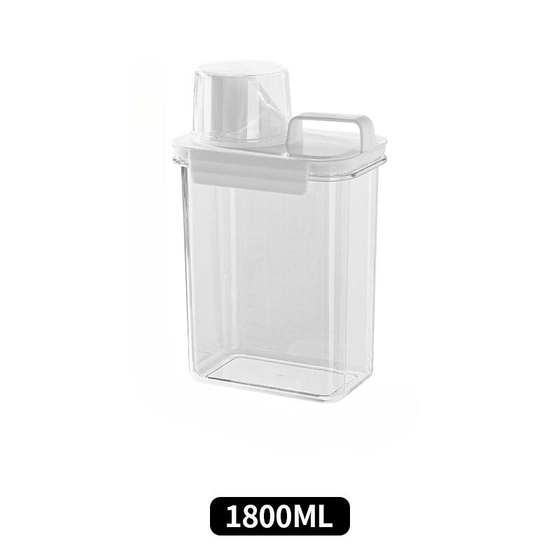 Household Storage Box, Laundry Detergent Storage Bucket, Carrying Scale Cup, Grain Moisture-Proof Sealed Can, Pet Storage Bucket