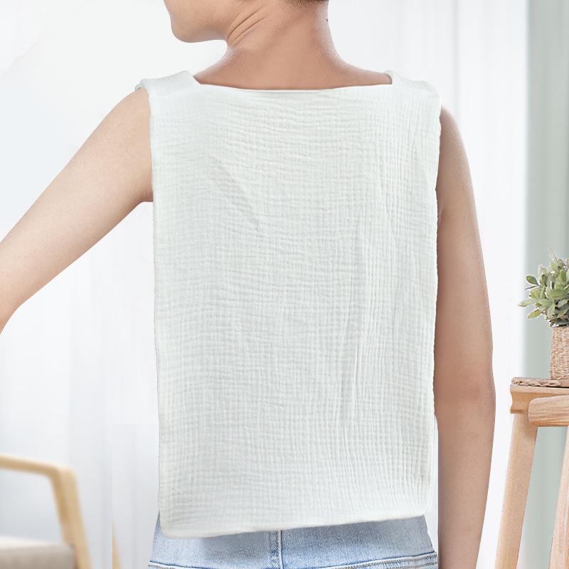 Pure Cotton Sweat-Absorbing Back Pad for Adults - Ideal for Sports, Postpartum, Maternity, and Elderly.