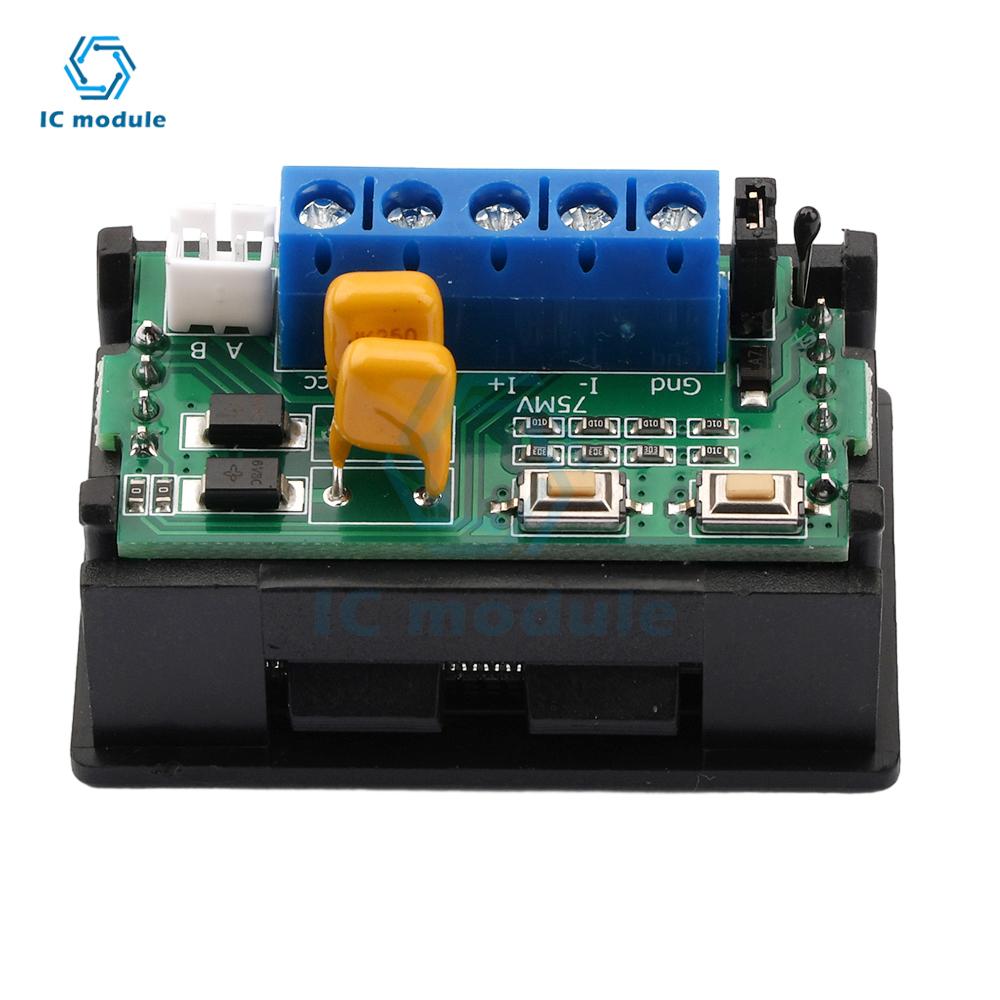 LCD DC DC Meter Head 75mV Digital Display Dual Display Voltage Current Temperature RS485 High Current Modbus Protocol