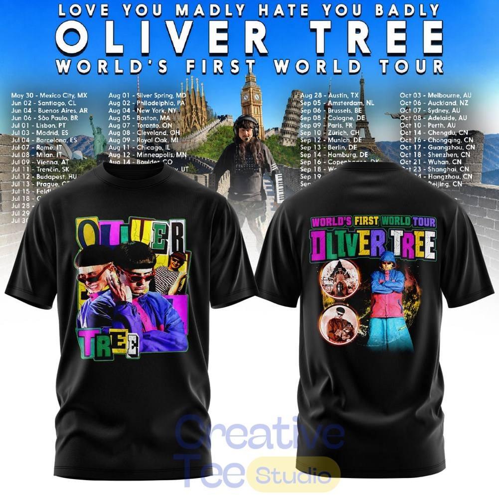 Oliver Tree Love You Madly Hate You Badly Tour 2026 Graphic Shirt XXXXL