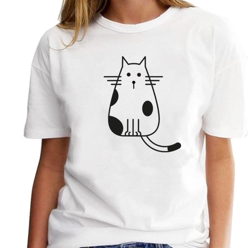 

Женская футболка с 3D принтом кошки, летние повседневные рубашки с коротким рукавом и круглым вырезом