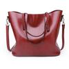 New women's bag oilskin tote bag fashionable women's large bag single shoulder crossbody women's bag