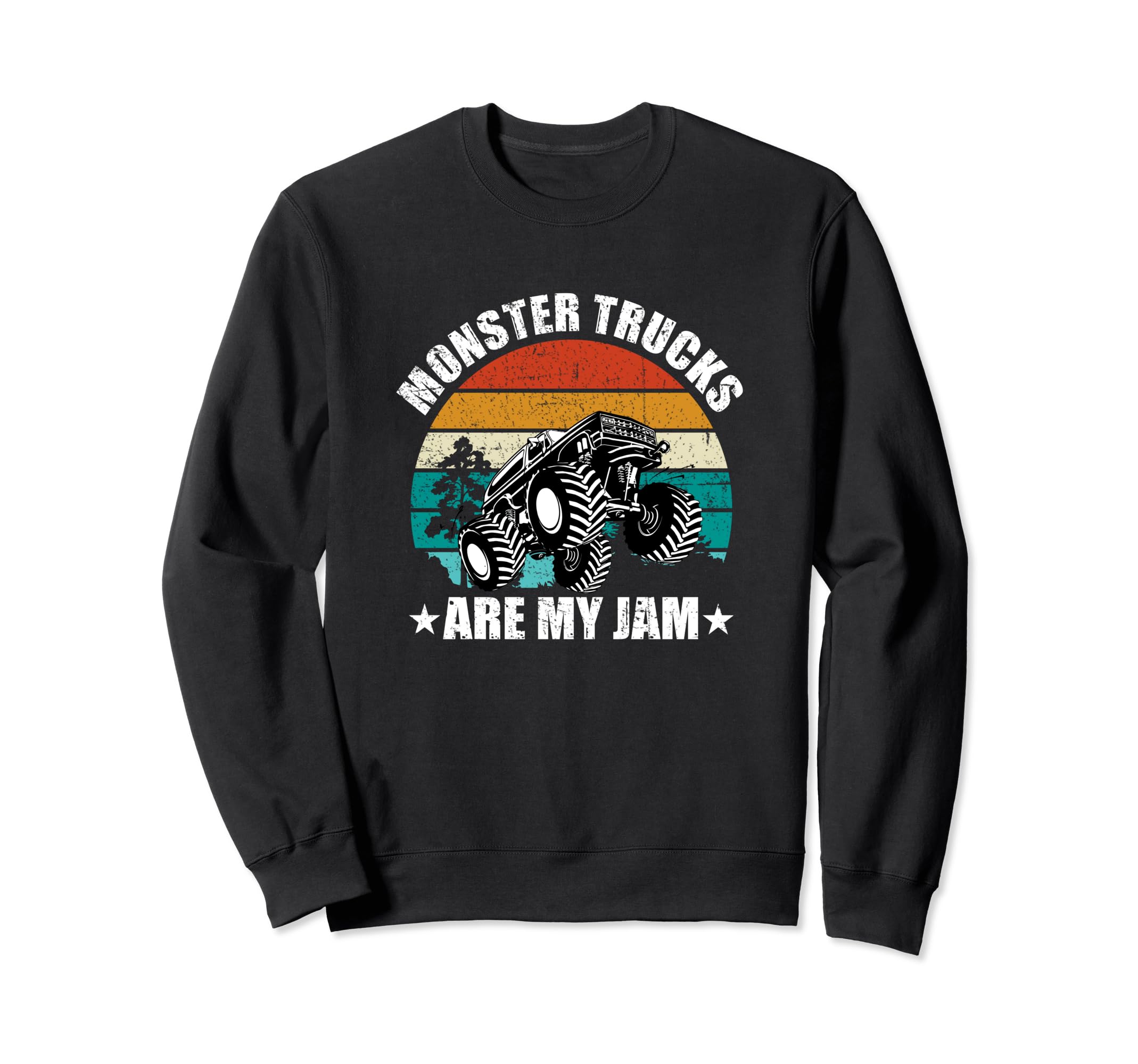 

Monster Trucks Are My Jam Vintage Retro Monster Truck Enthusiast Sweatshirt