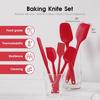 6 Pieces Silicone Spatula Food Grade for Baking Cooking Cake Frosting Kit Heat Resistant Non Stick Kitchen Baking Tool
