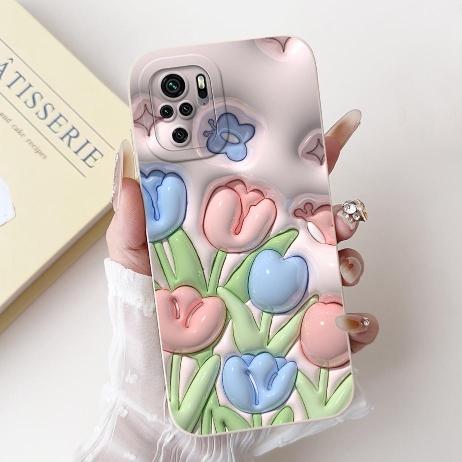 For Xiaomi Redmi Note 10 4G Case Note 10S Cute Rabbit Cartoon Back Cover Soft Silicone Phone Case For Redmi Note 10 Pro Max Bags