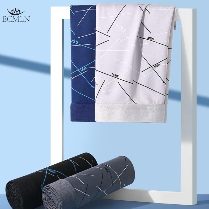 Bokserki Męskie Męskie Krótkie Miękkie Wygodne Oddychające Modne Antybakteryjne Kalesony Fitness Bieganie Męskie Szorty