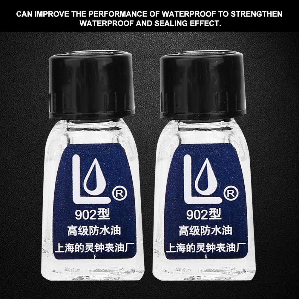 2Pcs Watch Oil Repair Wristwatch Clock Waterproof Oil Maintenance Accessory Tool