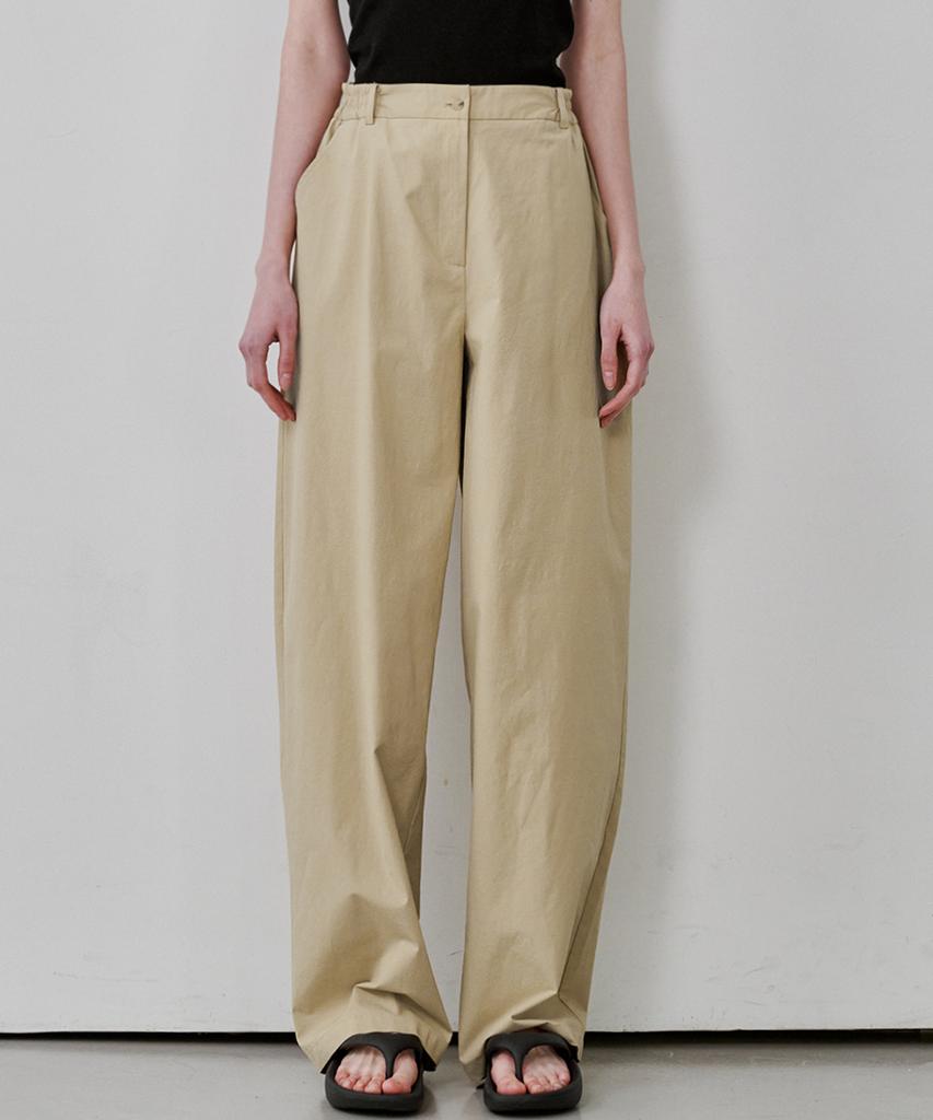 MALOUPE 2174 Lightweight Chino Relax Pants (Beige)