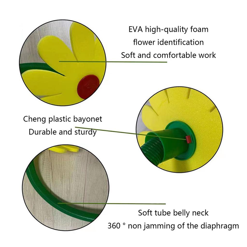 Outdoor Water Spray Sprinkler Toy for Kids and Toddlers Backyard Spinning Flower Toy Fun for Summer 3/4'' 1/2'' Adapters