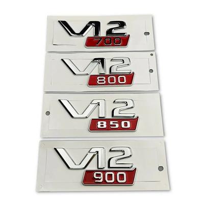 ABS Car Rear Trunk Badge Sticker Body Side Emblem for V12 700 800 850 900 W213 W210 W207 W205 CLK CLA GLC GLS ML