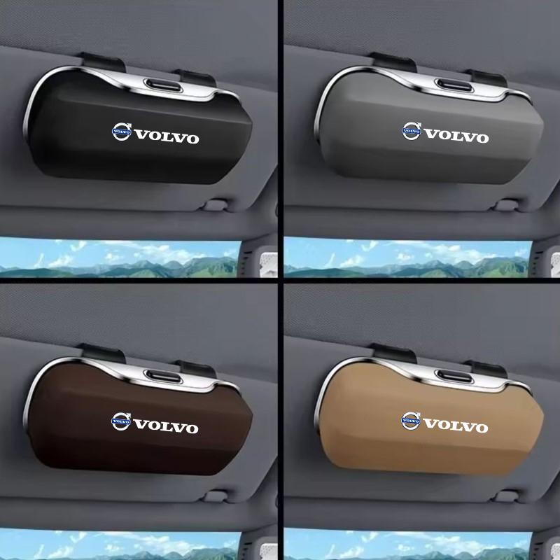 For Volvo XC40 XC60 XC70 XC90 S40 S60 S90 V40 V50 V60 V90 Car Visor Sunglasses Glasses Case Glasses Holder Clip Box Accessories