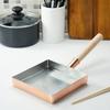 Endo Shoji TKG Tamagoyaki Frying Excellent Copper Heat Conduction Ensures Evenly Cooked Eggs for Deliciously Fluffy Gas 180mm W X 180mm D X 33mm