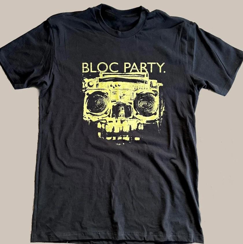 bloc Party tee BLACK COTTON T SHIRT Size S-5XL COTTON L