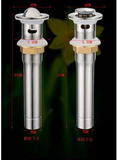 Modern Bathroom Basin Water Drain Pipe Flip Pop Up Strainer Sink Wash Overflow Drain with Easy Installation