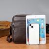 Genuine Cowhide Leather Men Travel Sling Bag Casual Shoulder Crossbody Bags for Male Casual Messenger Bag Satchel Bags