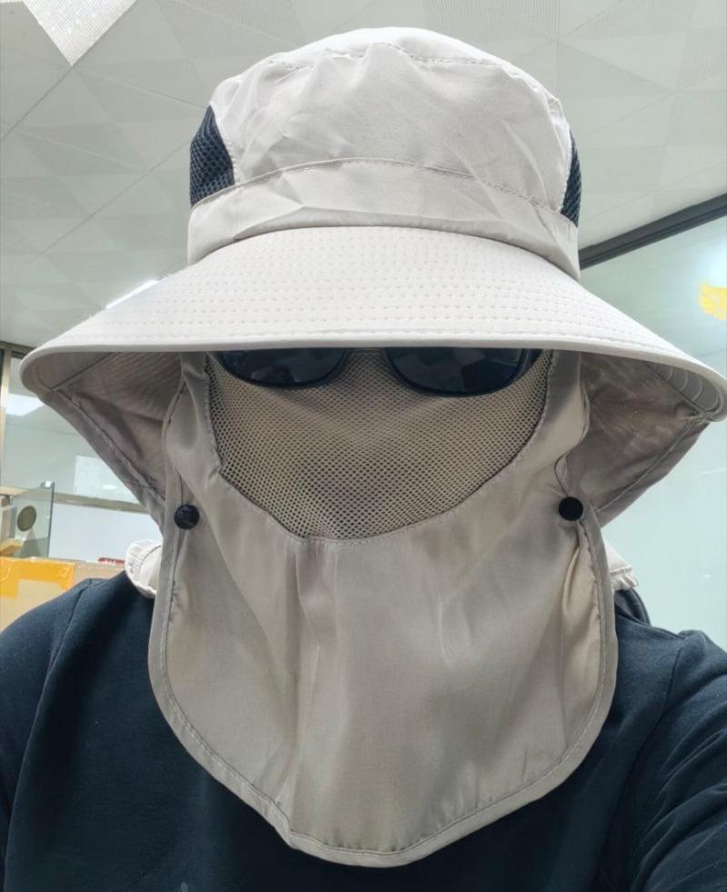 

Регулируемая уличная рыбацкая шапка, солнцезащитный крем, дышащий солнцезащитный козырек, складная мужская и женская шапка для пешего туризма, кемпинга, повседневная кепка для рыбалки 55-60cm