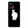 3D Cover For Redmi Turbo 4 Pro 5G Black Bumper Shell Flower Emboss Case Xiaomi POCO F7 Cartoon Flowers Anime Funda Phone Covers
