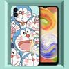 Cartoon Anime Doraemon Phone Case For Samsung Galaxy A01 A03 Core A04 E A02 A05 A10 A20 A21 A30 A50 S A6 A8 Plus A7 Black Cover