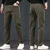 Autumn New Denim Jeans Men'S Combed Cotton Casual Pants Loose Straight Leg Light Business High Waisted Deep Cut Pants