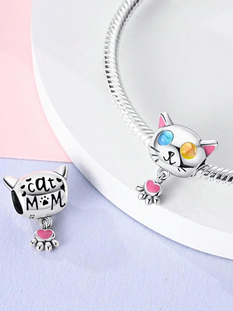 Cheese Mouse Cute Cat Beads Charm Copper Plated Fit Charms Copperoriginal Bracelet For Jewelry Making Diy Charm