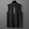 Summer Ice Sleeveless Round Neck T-shirt with Men's Printed Sports and Fitness Tank Top Large Ice Silk T-shirt