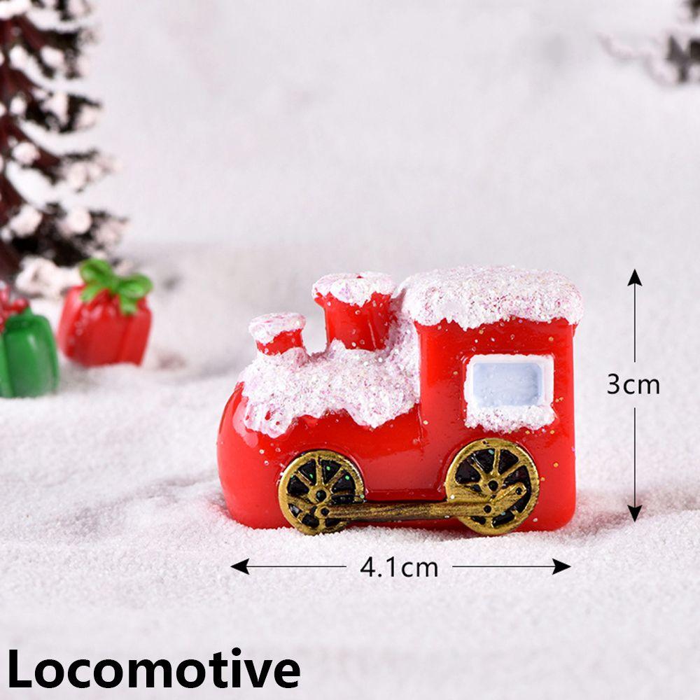 Micro Landscape Fairy Garden Xmas Ornament Mini Santa Claus Snowman Figurine Christmas Decorations