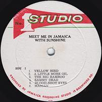 

LP Record HILTONAIRES - Meet Me In Jamaica With Sunshine none Studio One 1966 Jamaica Reggae, Ska & Dub Used