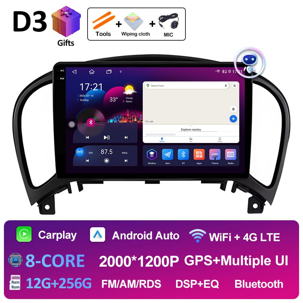 Intelligent System GPS Navigation For Nissan Juke YF15 2010 2011 2012 2013 2014 DSP Stereo Car Video Player QLED IPS Screen WIFI