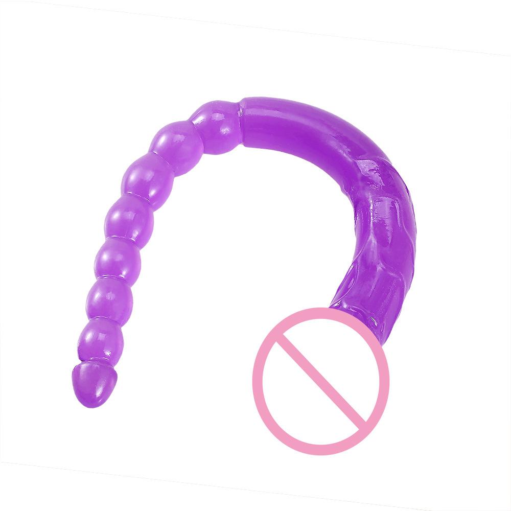 Anal Beads & Penis - Shaped, 47cm Long Double - Ended Realistic Dildo, Suitable for Female Masturbation and Lesbian Erotic Use