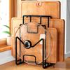 Multi Layer Cutting Board Holder Space Saving Chopping Board Organizer Pot Lid Rack Shelf  Home