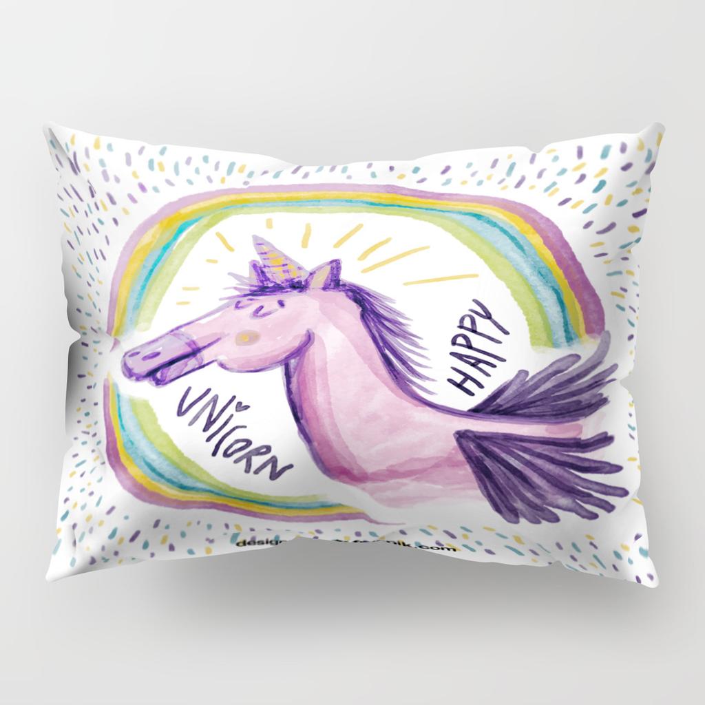 50*30cm Cute Unique Unicorn Long Pillow Cover