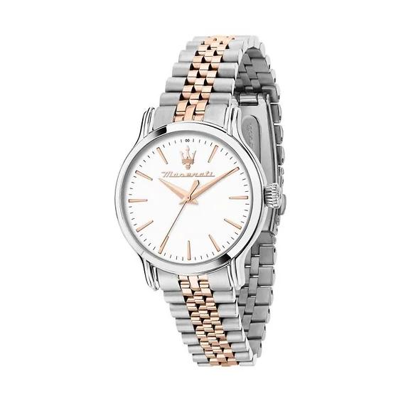 Maserati Epoca Two Tone Stainless Steel White Dial Quartz R8853118520 100M Women's Watch