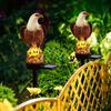 Solar Powered Parrot Garden Light: Waterproof Resin Ornament For Nighttime Holiday Decorations Home Decor Supplies