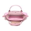 Longchamp Le Pliage Club 23 Solid Color Short Handle Foldable Fabric Canvas Tote Bag Women tote bag Pink 1621619P36