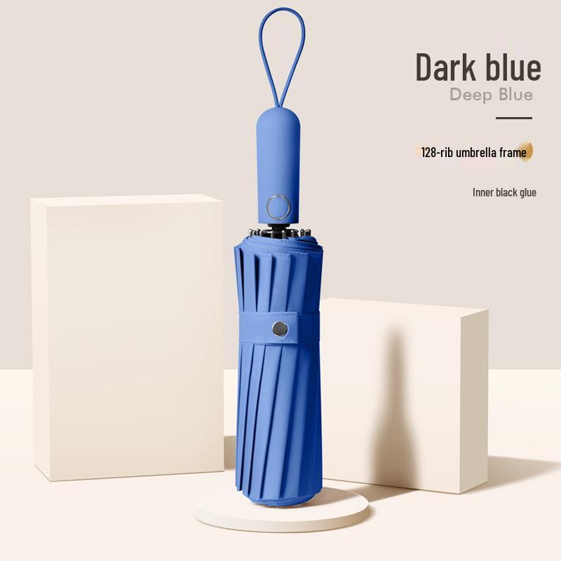 

128-Rib Automatic Folding Large Men s Windproof & Women s Sun Protection Umbrella with Custom Logo