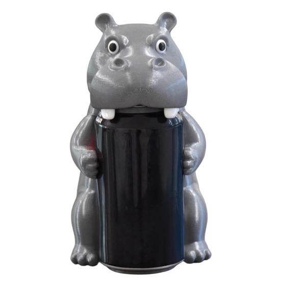 Copri Lattine Bevande Dinosauro Ippopotamo Rana Elefante Tappo Protettore per Bibite, Coperchi Animali Carini Stampati 3D, Protezione da Polvere e Mantenimento Carbonatazione