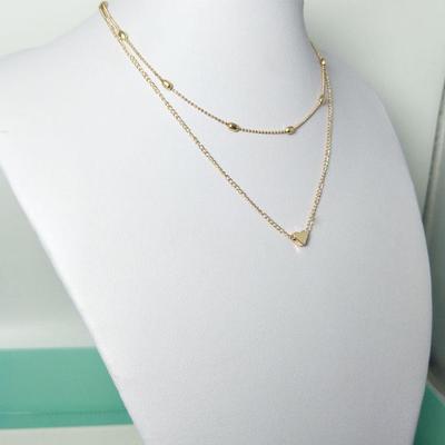 Trendy Heart-Shaped Multi-Layer Clavicle Chain Necklace for Women
