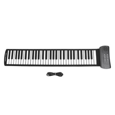 Roll Up Piano Kids 61 Keys Electronic Thicken Portable Foldable USB Rechargeable Keyboard