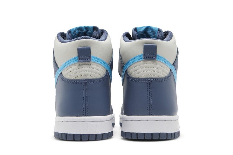 Kids' Sneakers Nike Dunk High Light Bone Diffused Blue (GS) Light Bone/Diffused Blue/White/Blue Lightning