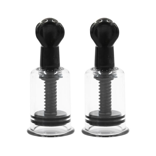 1 Pair Nipple Enlargement Sucker Suction Cupping Vacuum No Pump Body Therapy BDSM Adult Game Sex Toys for Women