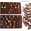 1Pcs Letter Number Chocolate Molds Silicone Alphabets Numbers Baking Tool Happy Birthday Cake Decorations Fondant Mold