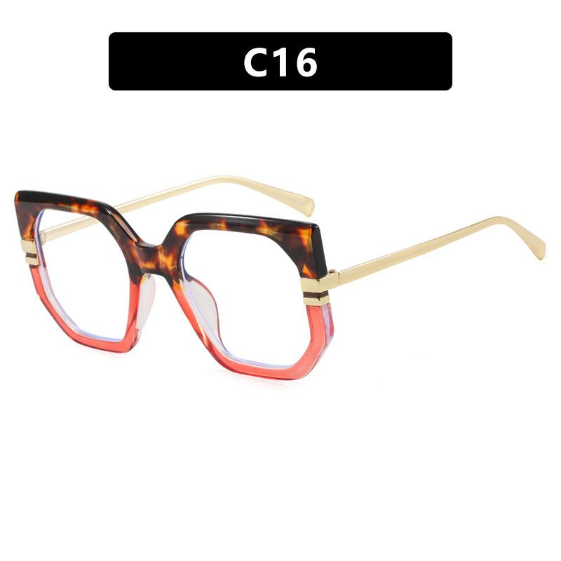 New fashionable square sunglasses women's high-end retro sunglasses trendy personalized sunscreen sunshade glasses