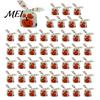Halloween Souvenir Gift Packaging 48 Pcs Candy Bags, Kids Trick or Treat Goodie Cute Rabbit Transparent Cookie Bags with Drawstrings Ear Small Plastic