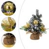 20cm Flocked Christmas Small Tree Plastic Artificial Xmas Pine Tree  Party Favors