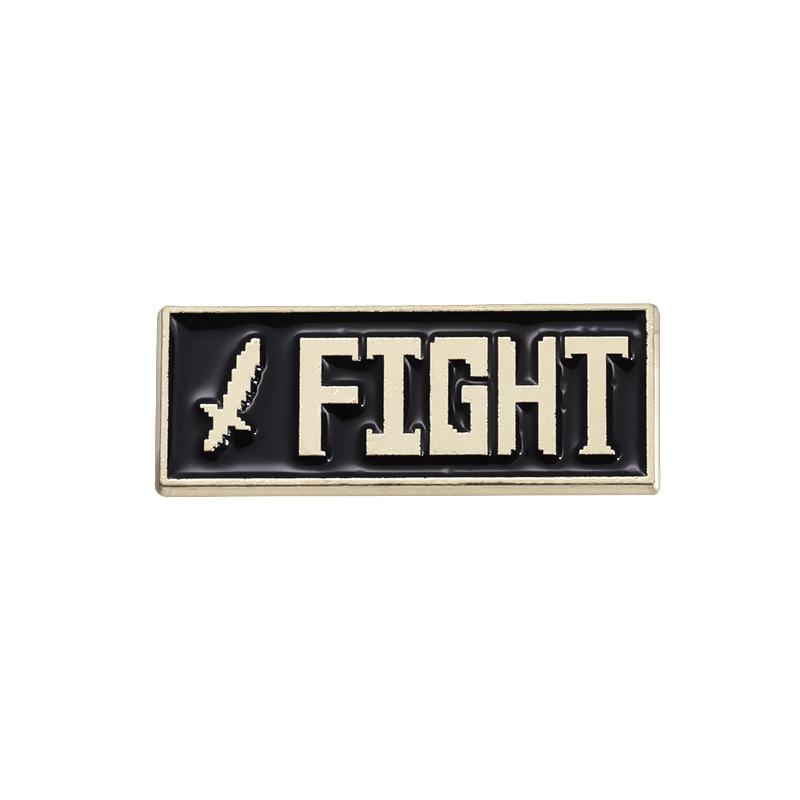 Креативный эмалевый значок с текстом Игровой эмалевый значок Креативность Мультяшные декоративные броши Значок на лацкан воротника Модные ювелирные аксессуары