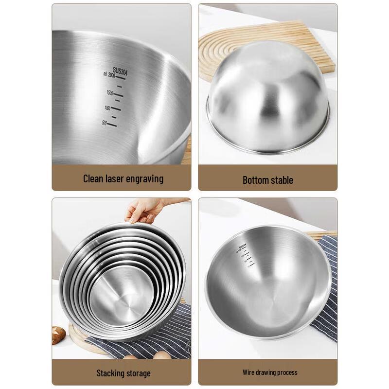 Stainless Steel Prep & Mixing Bowl